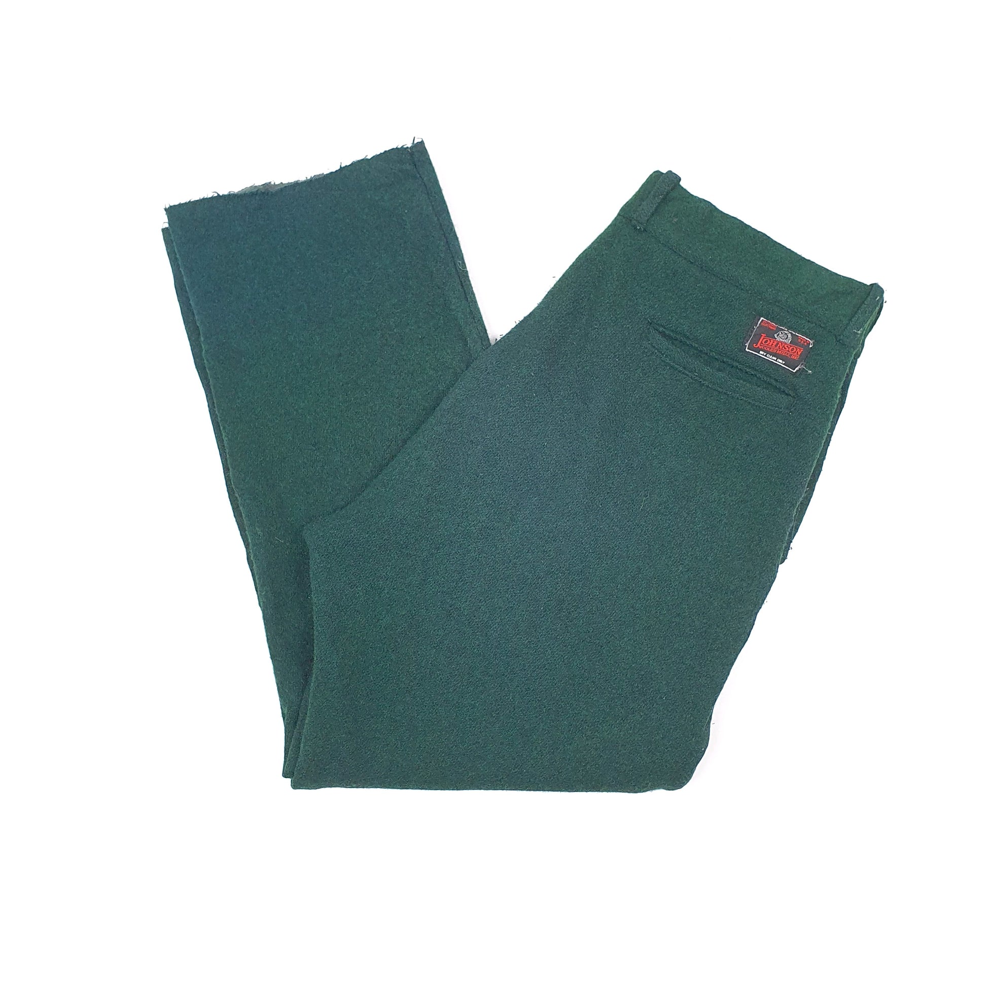 Mens Green Johnson Woolen Mills Made in USA Vintage Chino Trousers