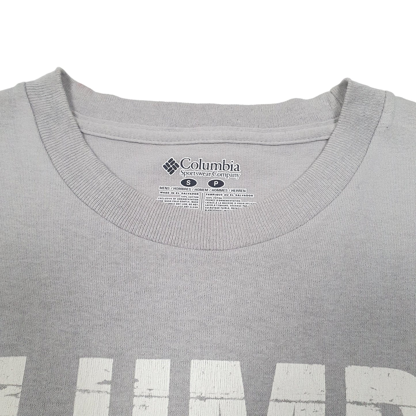 Mens Grey Columbia Sportswear  Short Sleeve T Shirt