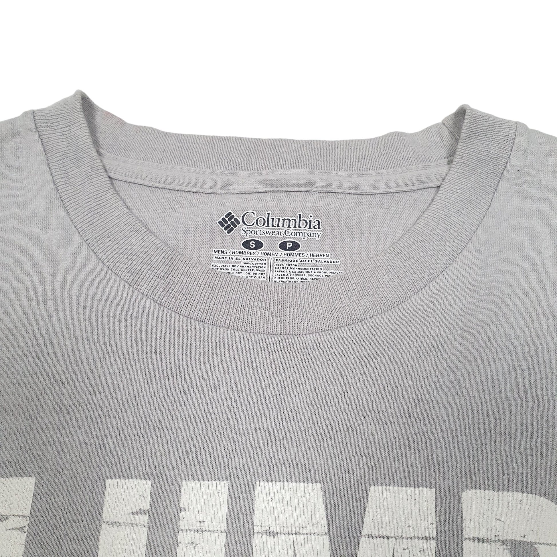 Mens Grey Columbia Sportswear  Short Sleeve T Shirt