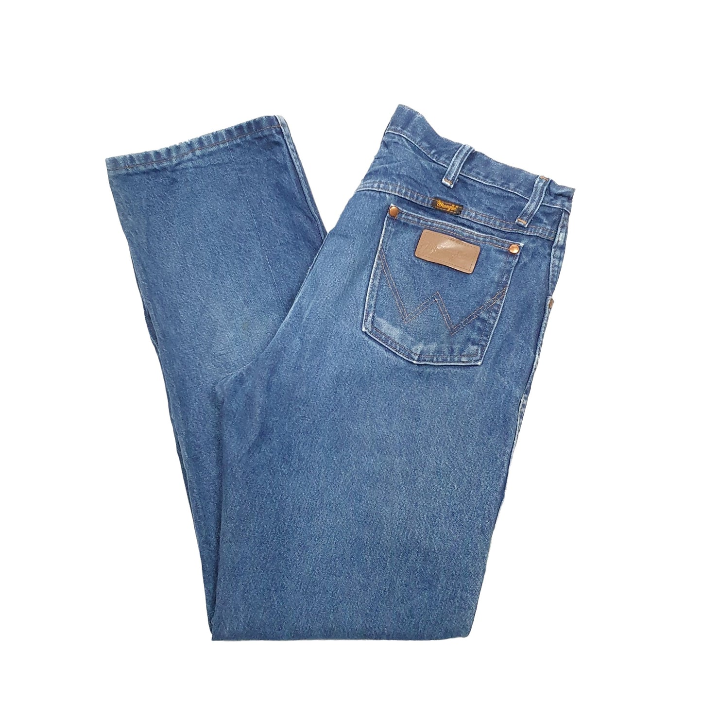 Wrangler Regular Straight Fit Jeans W35 L32 Blue