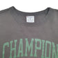 Mens Black Champion Spellout Crewneck Jumper