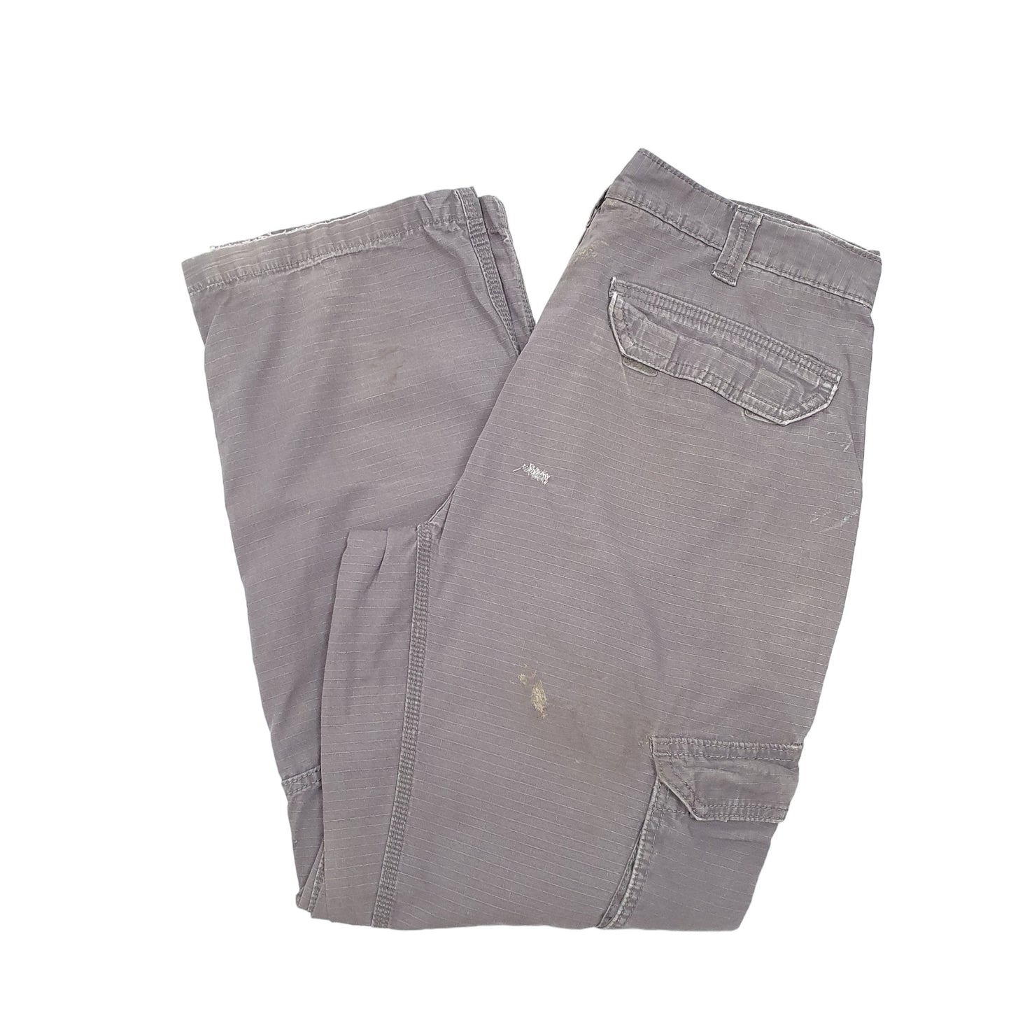 Mens Grey Carhartt Ripstop Cargo Trousers
