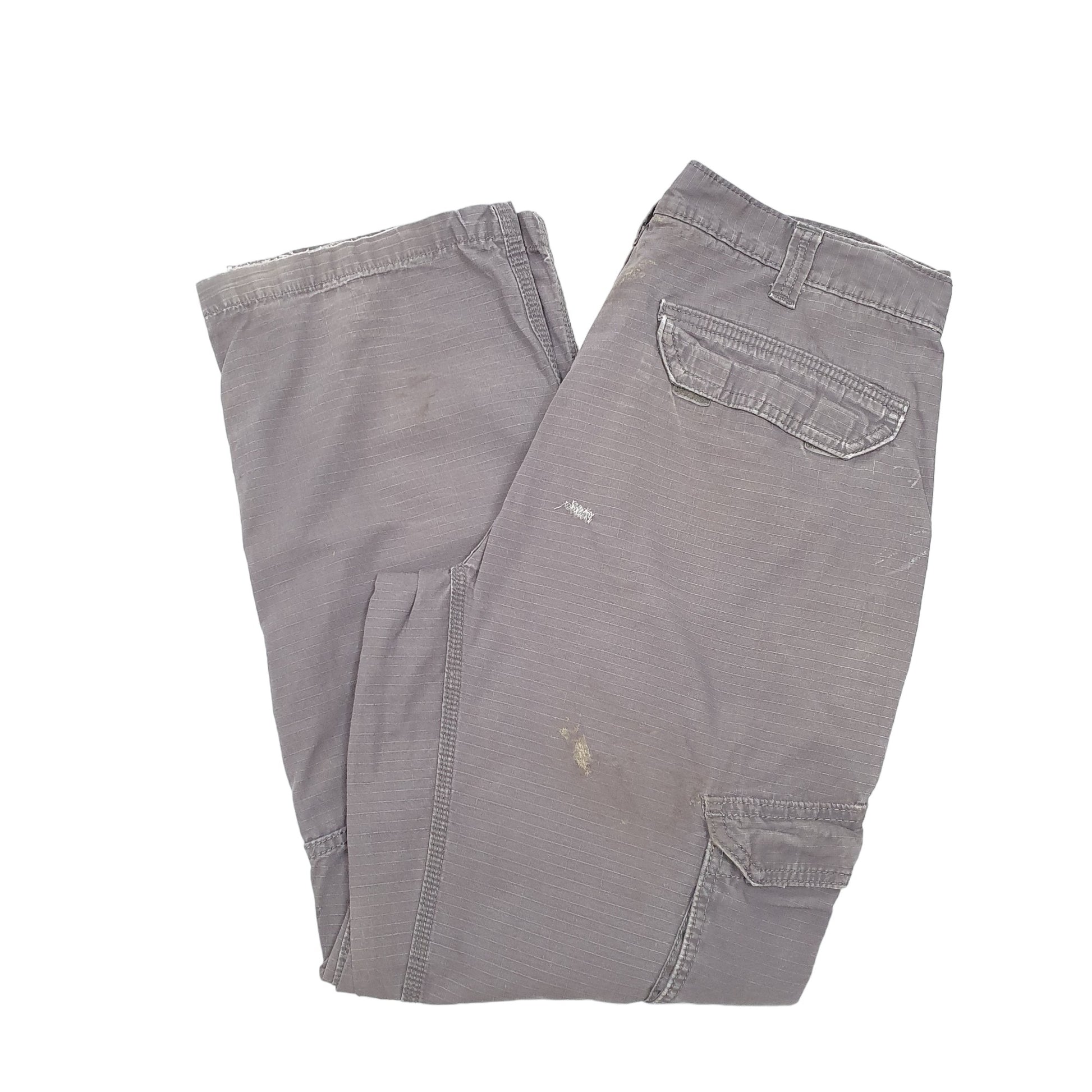 Mens Grey Carhartt Ripstop Cargo Trousers