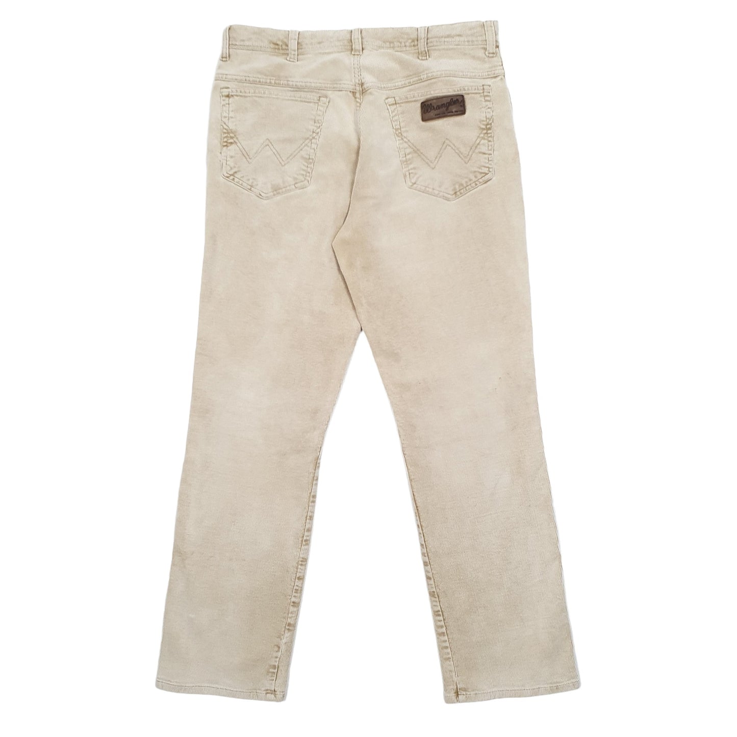 Mens Beige Wrangler  Corduroy Trousers