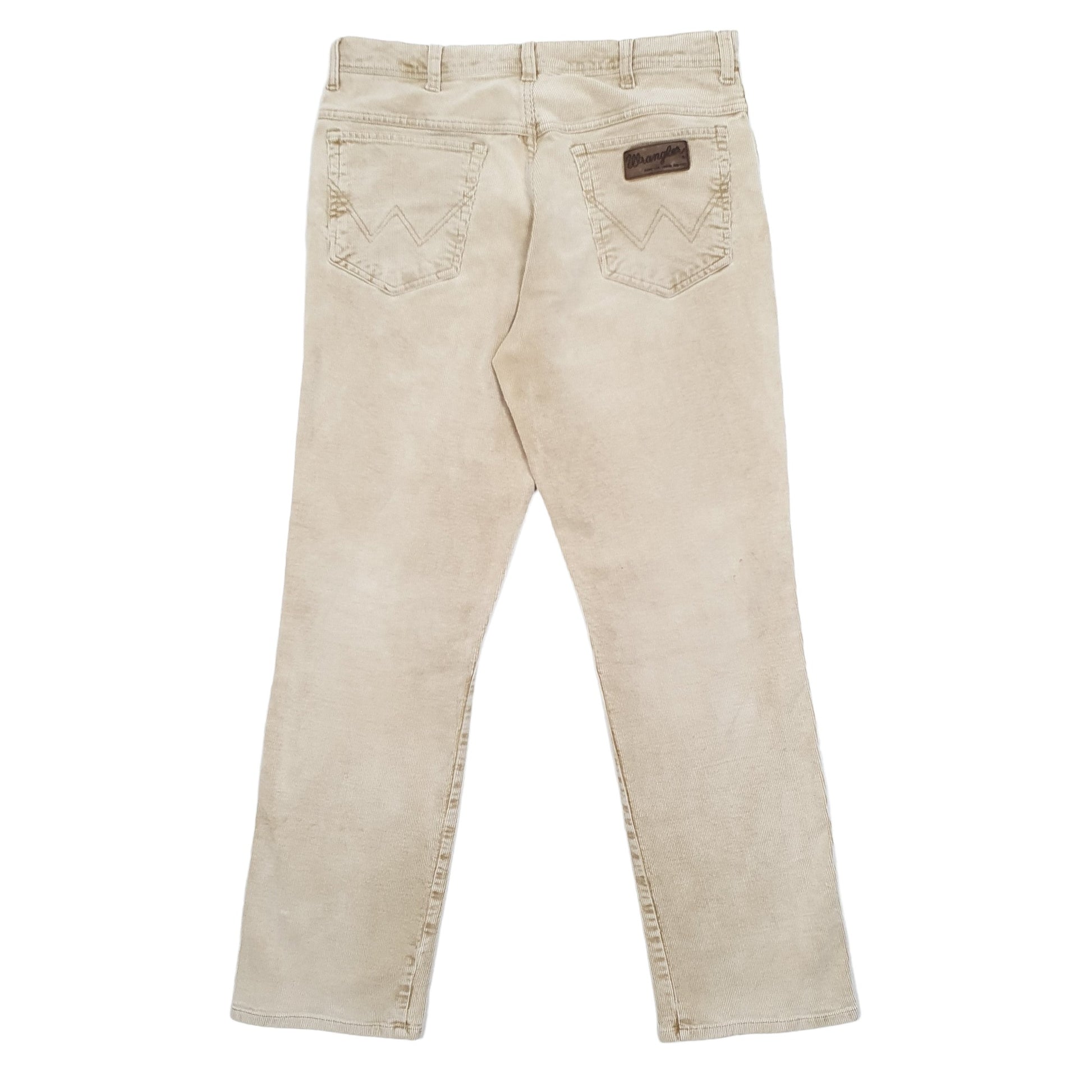Mens Beige Wrangler  Corduroy Trousers