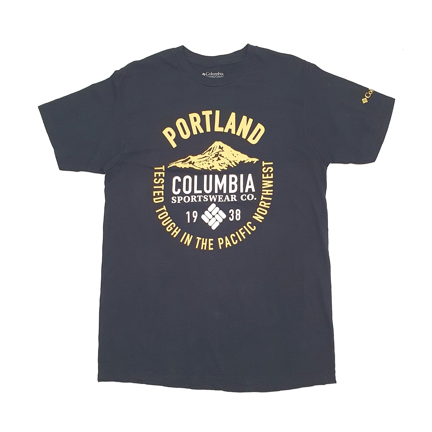 Mens Black Columbia Sportswear  Short Sleeve T Shirt