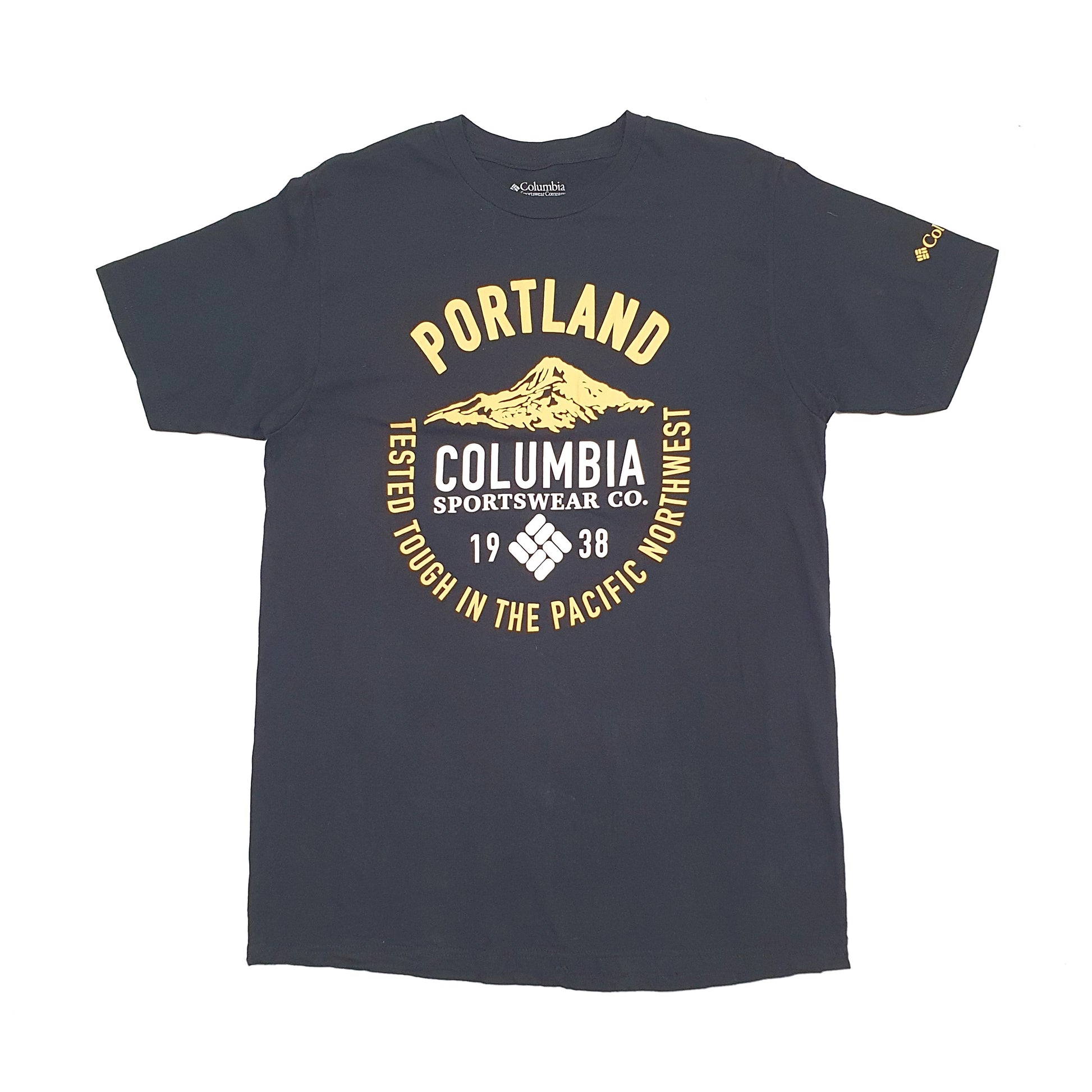 Mens Black Columbia Sportswear  Short Sleeve T Shirt