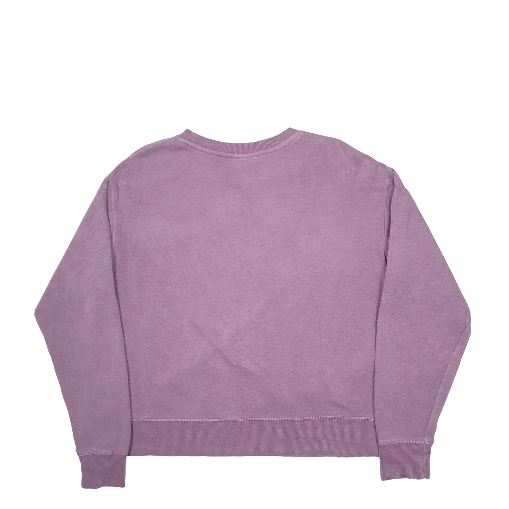 Womens Purple Reebok Spellout Crewneck Jumper