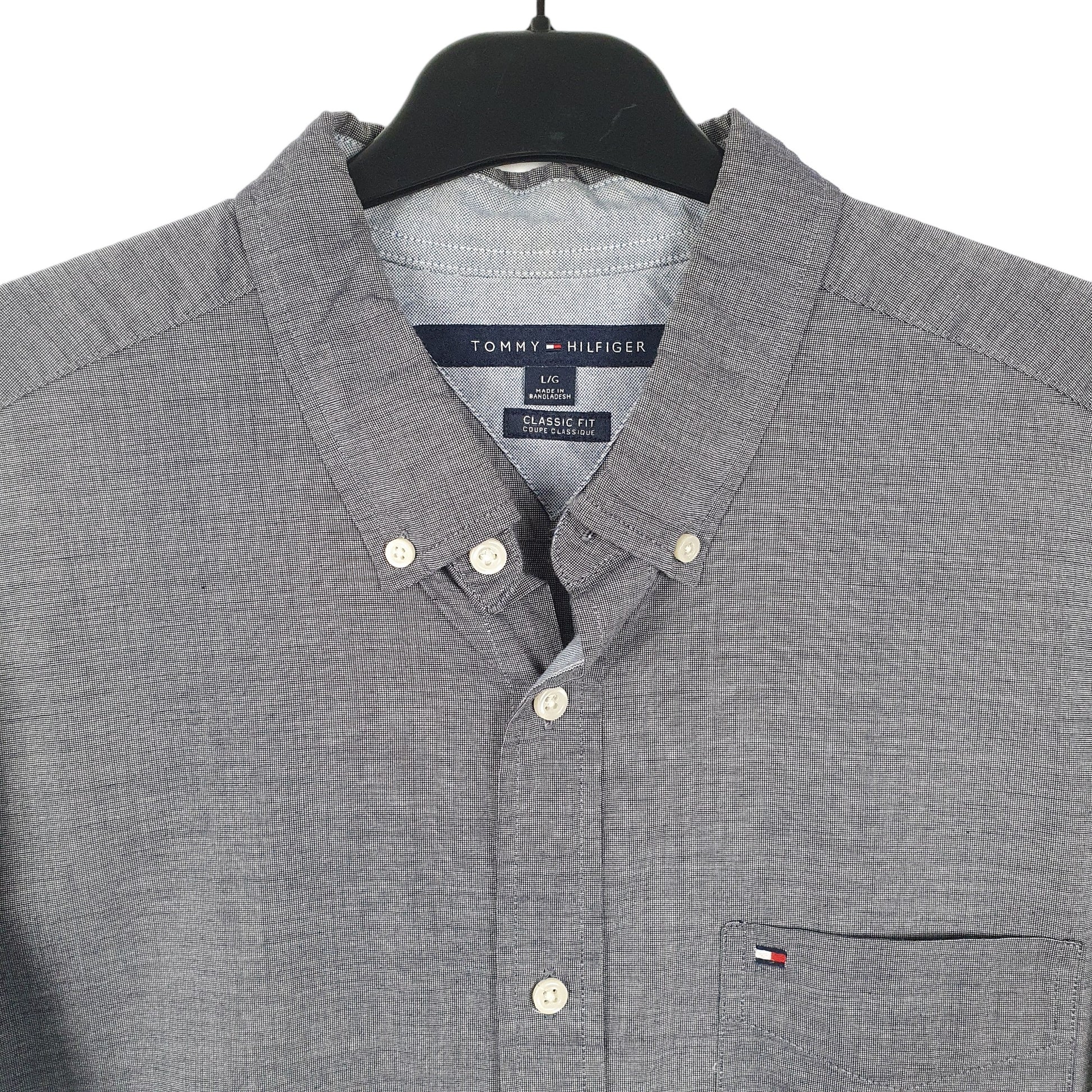 Tommy Hilfiger Long Sleeve Regular Fit Shirt Grey