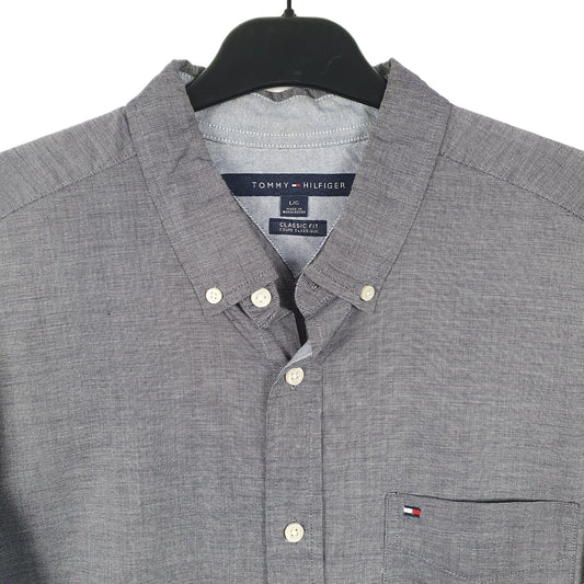Tommy Hilfiger Long Sleeve Regular Fit Shirt Grey