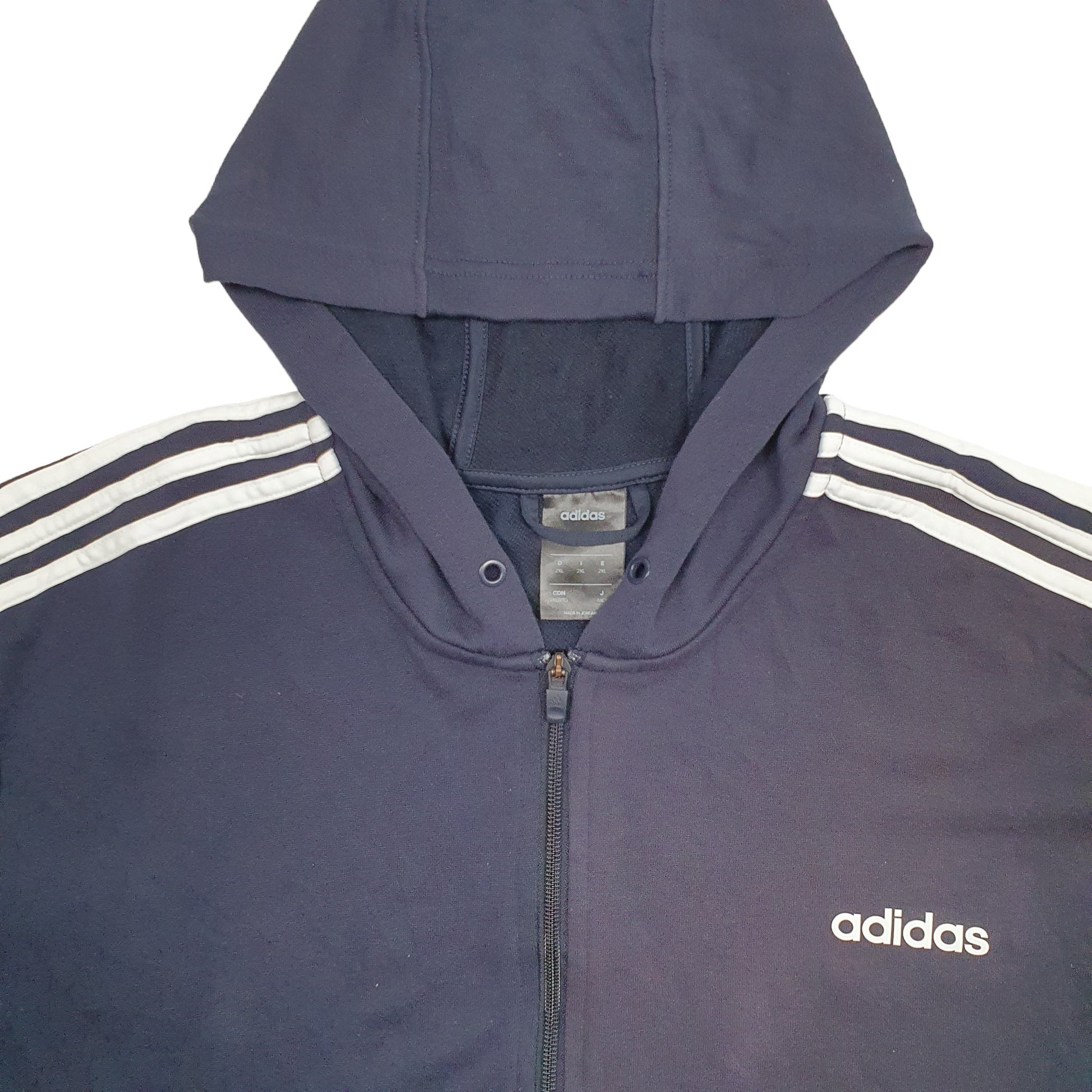Mens Blue Adidas Track Top Hoodie Jumper