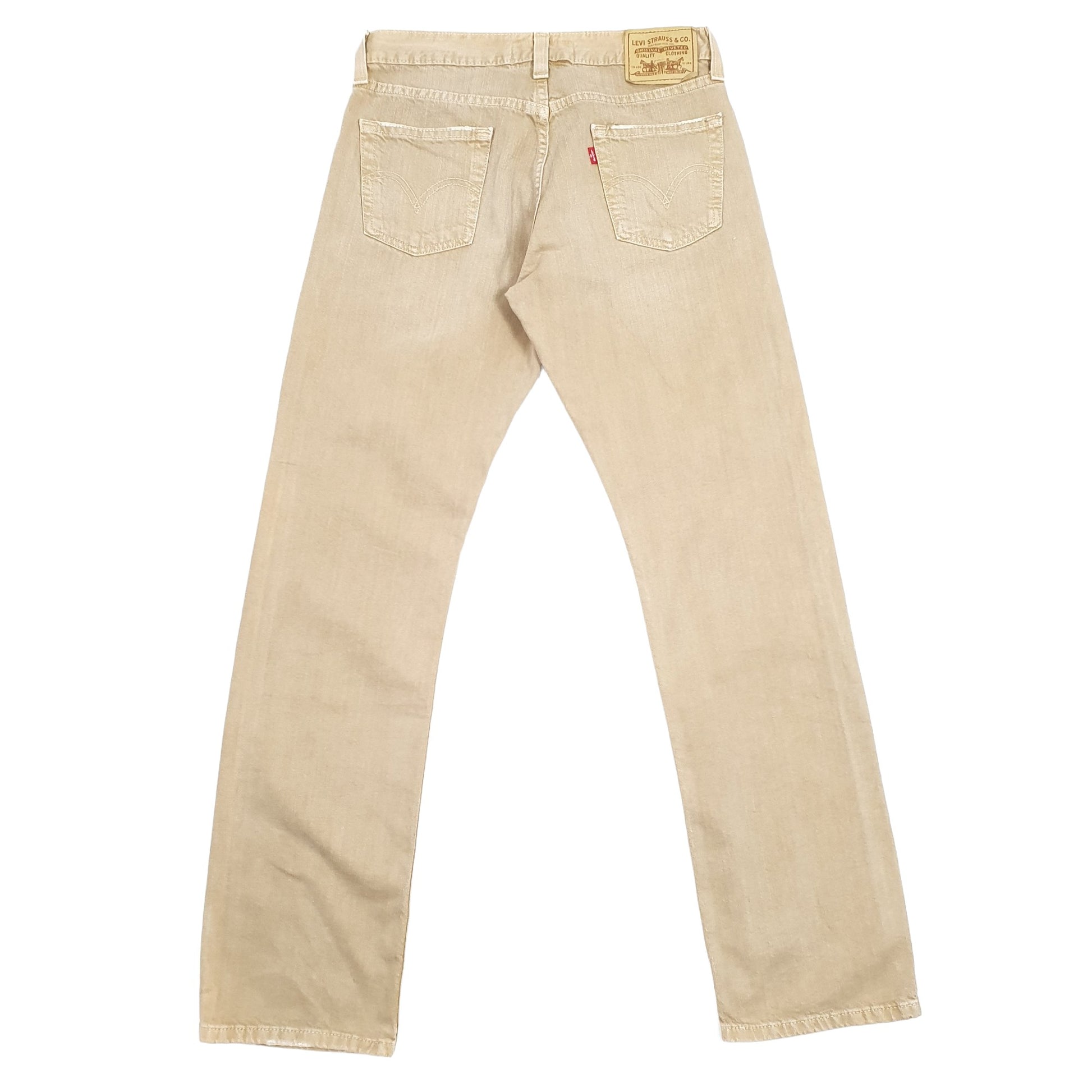 Levis 514 Straight Fit Slim Jeans W30 L32 Beige