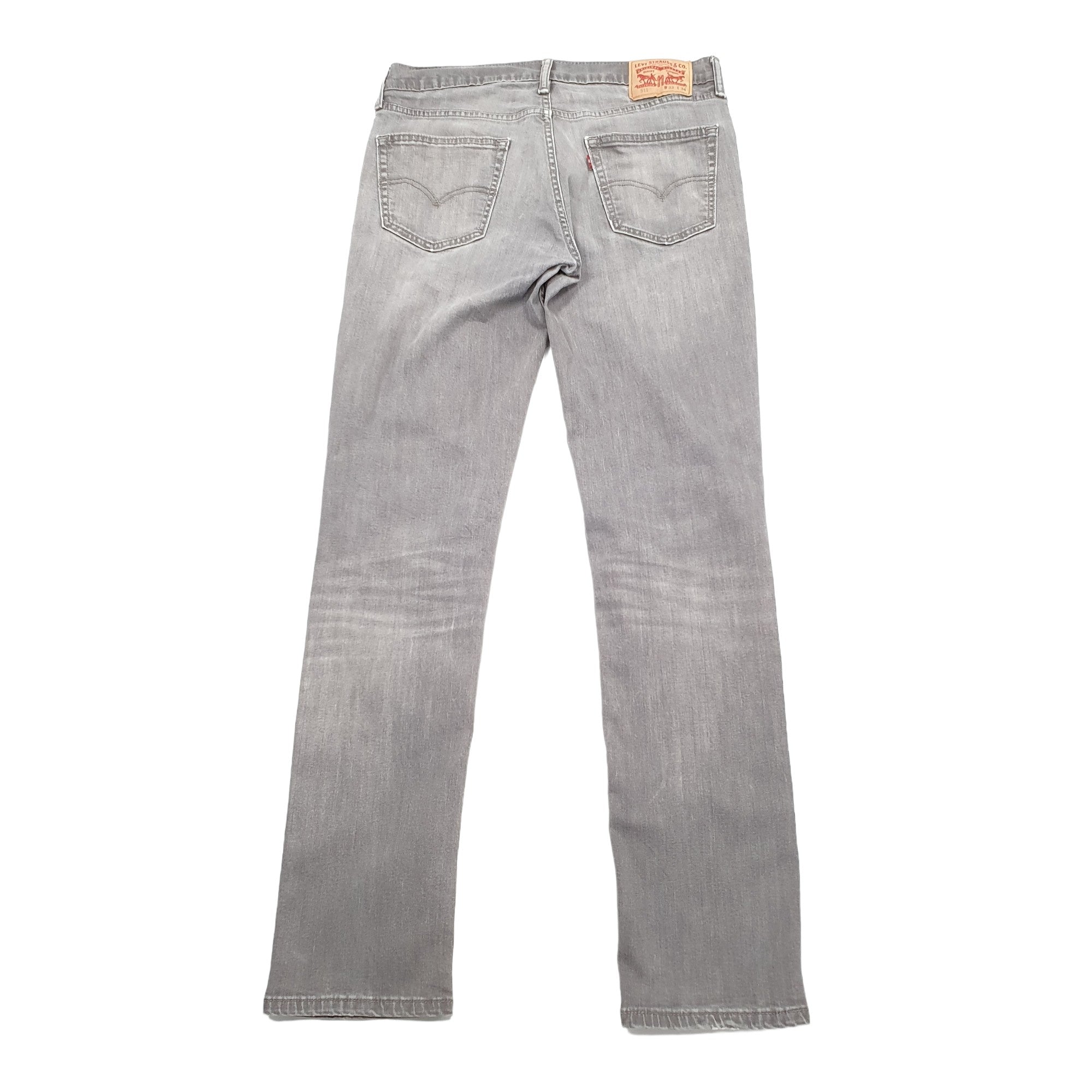 Mens Levis 511 Slim Fit Grey Jeans W33 L34 Bundl Clothing