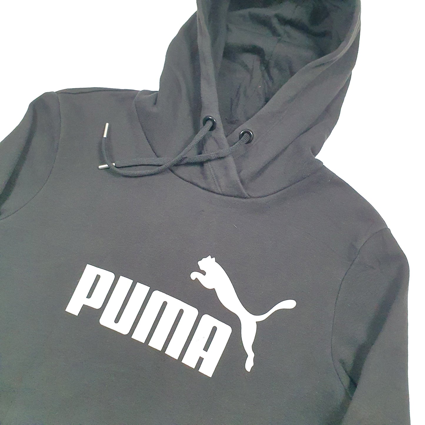 Puma Spellout Hoodie S Black