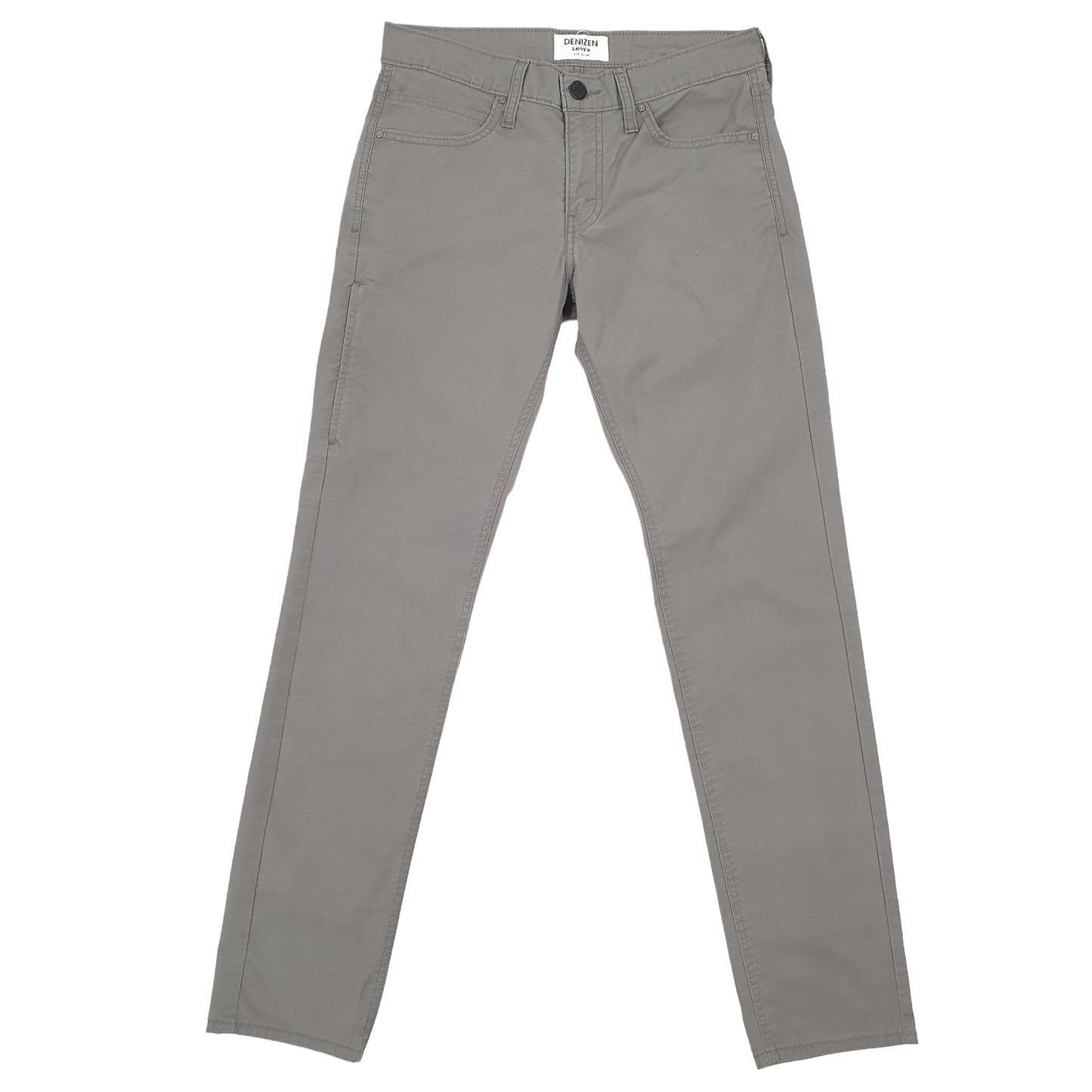 Mens Levis Denizen 216 Slim Grey Chino Trousers W29 L31 Grey