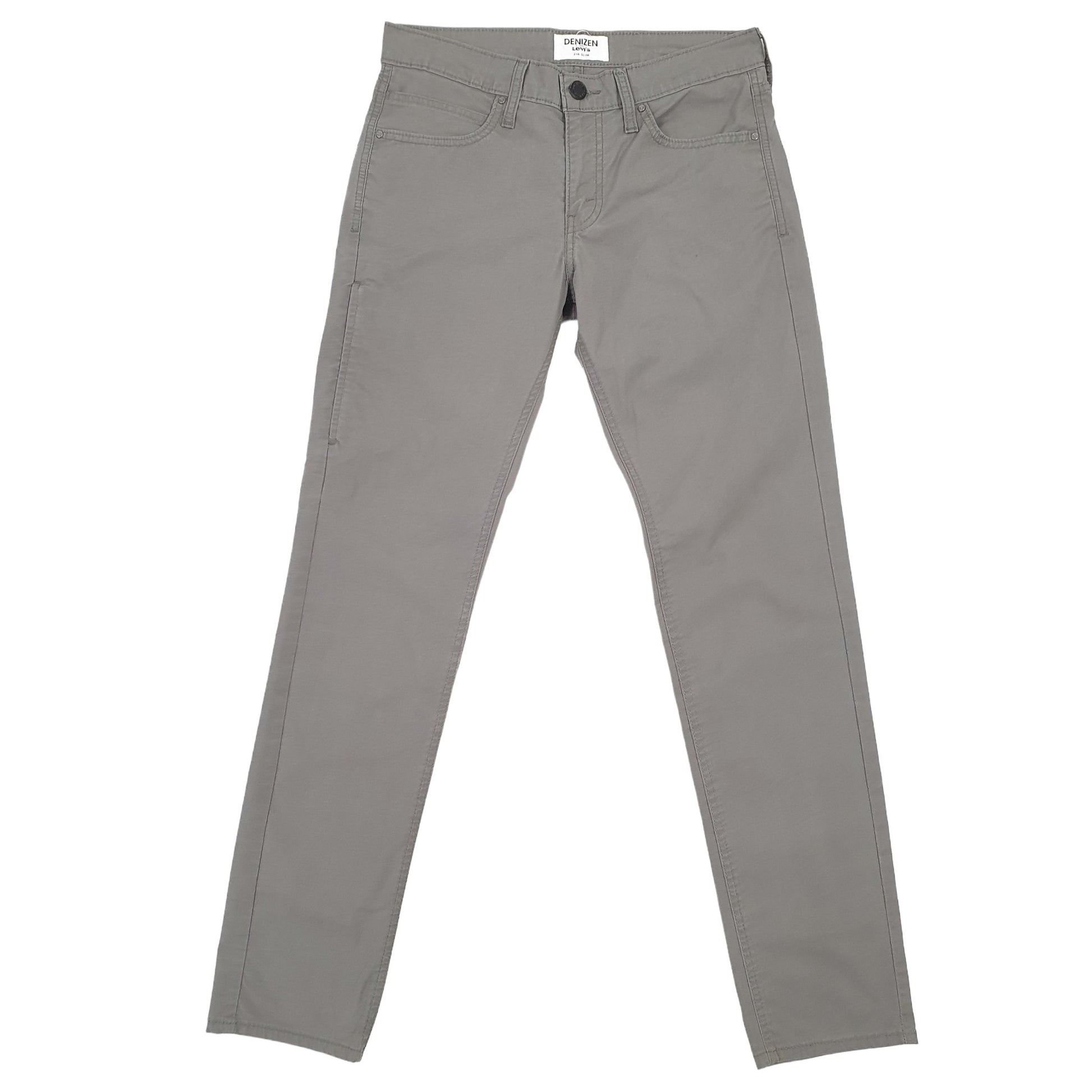 Mens Levis Denizen 216 Slim Grey Chino Trousers W29 L31 Grey
