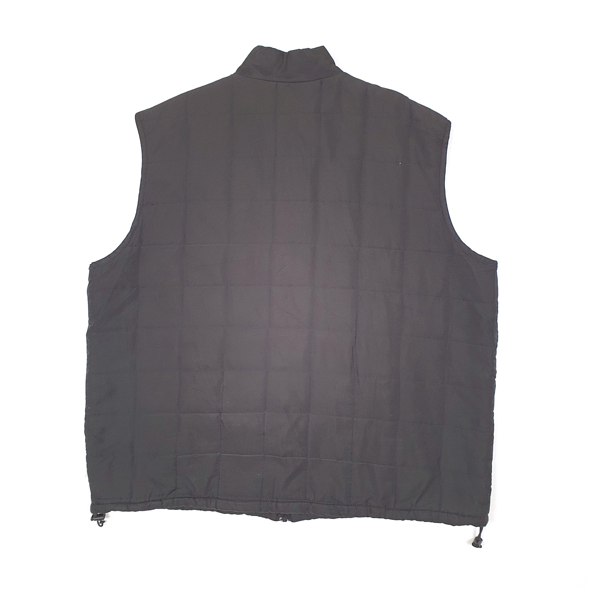 Mens Black Chaps Vest Gilet Puffer  Coat