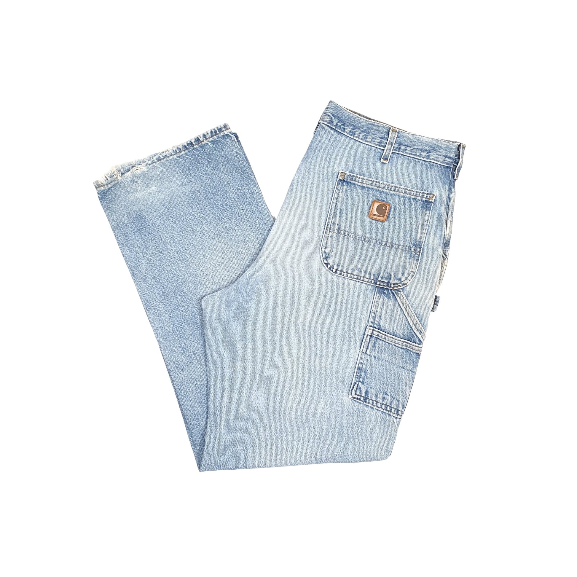 Carhartt Casual Loose Fit Carpenter Jeans W38 L32 Blue