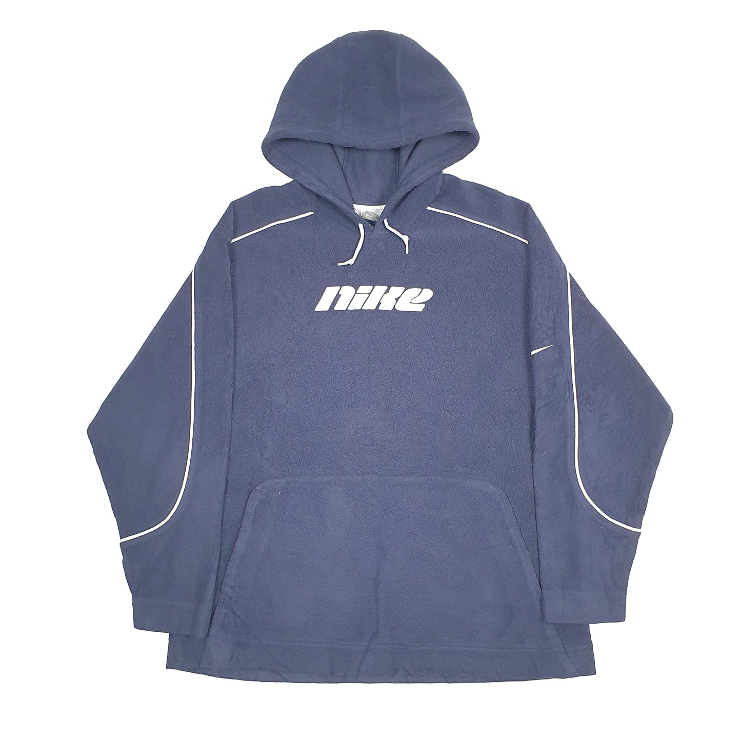 Nike Spellout Hoodie Fleece L Navy