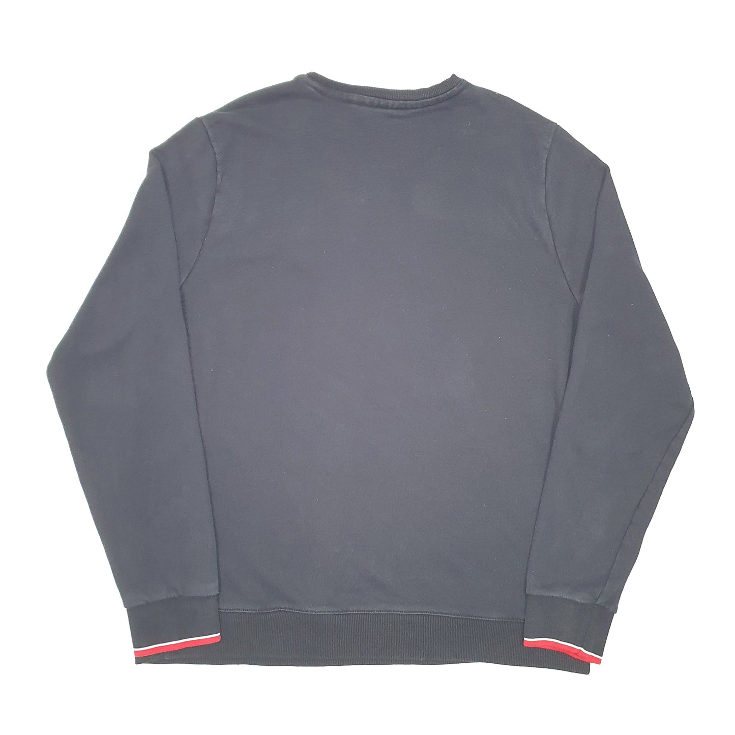 Mens Black Fila  Crew Jumper