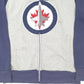 Mens Grey NHL Winnipeg Jets Hockey Hoodie Full Zip Jumper