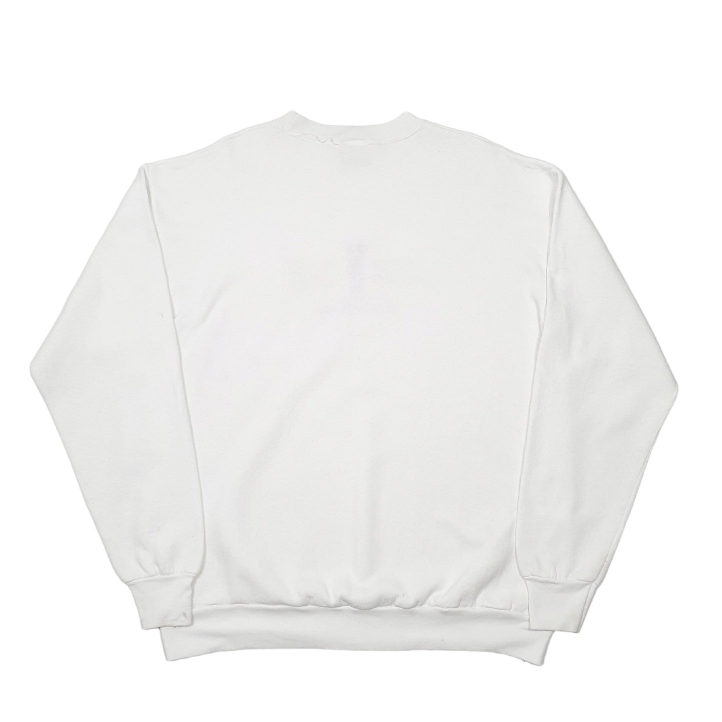 Mens White Disney Mickey Mouse Crewneck Jumper