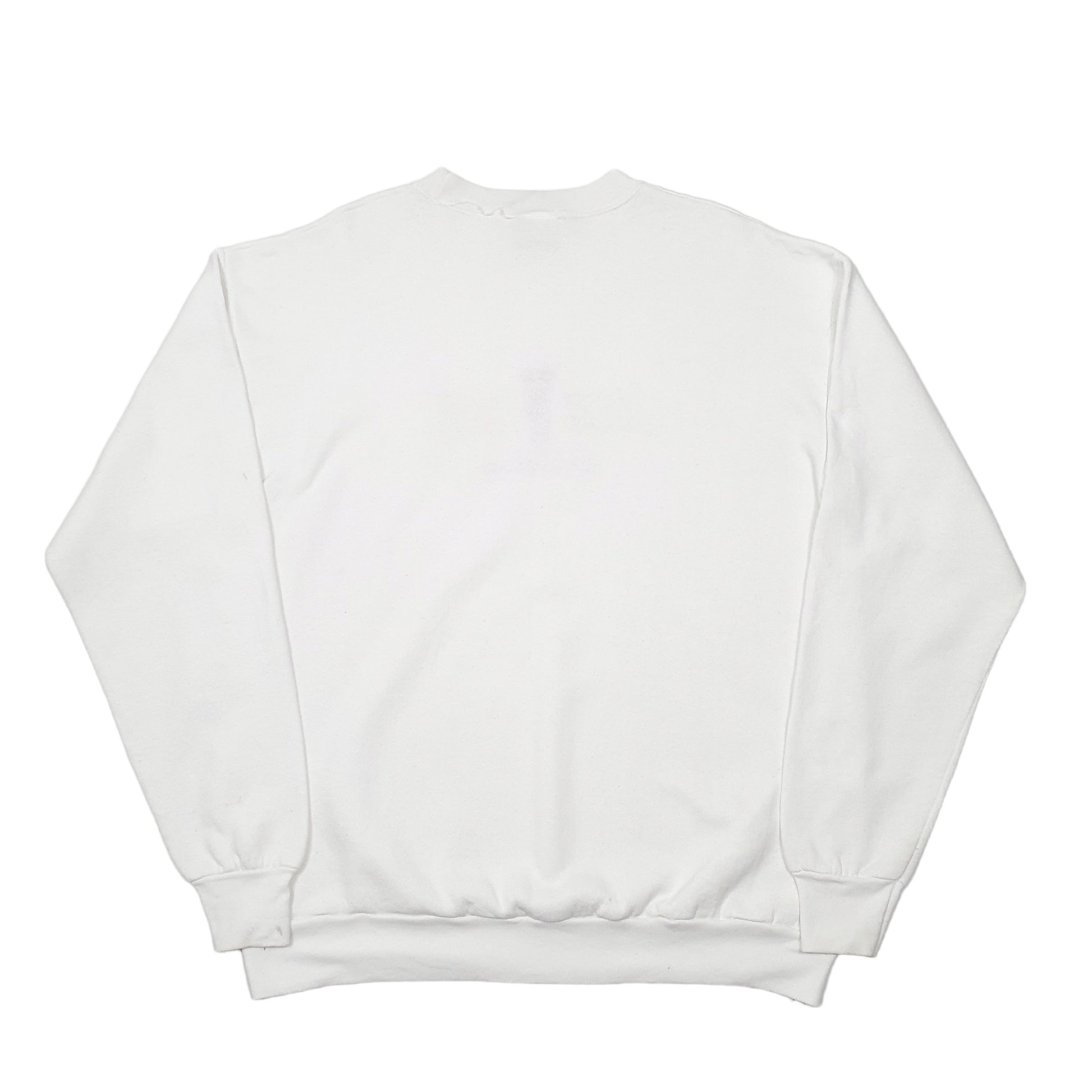 Mens White Disney Mickey Mouse Crewneck Jumper