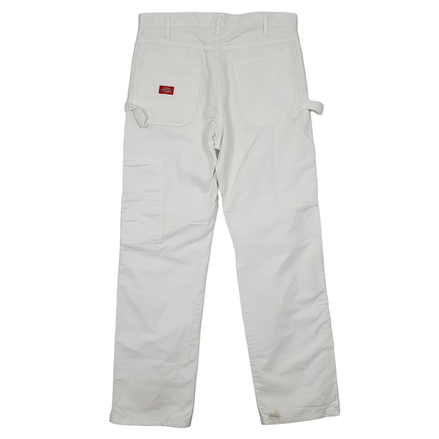 Mens Dickies White Carpenter Trousers W34 L31 White