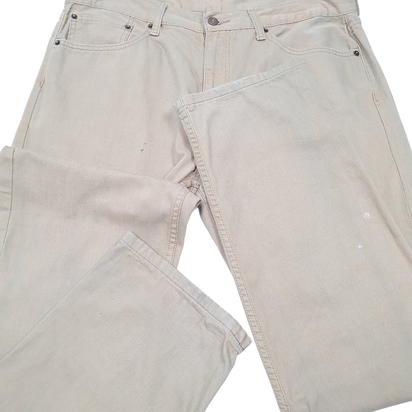 Mens Beige Levis  505 JeansW36 L32