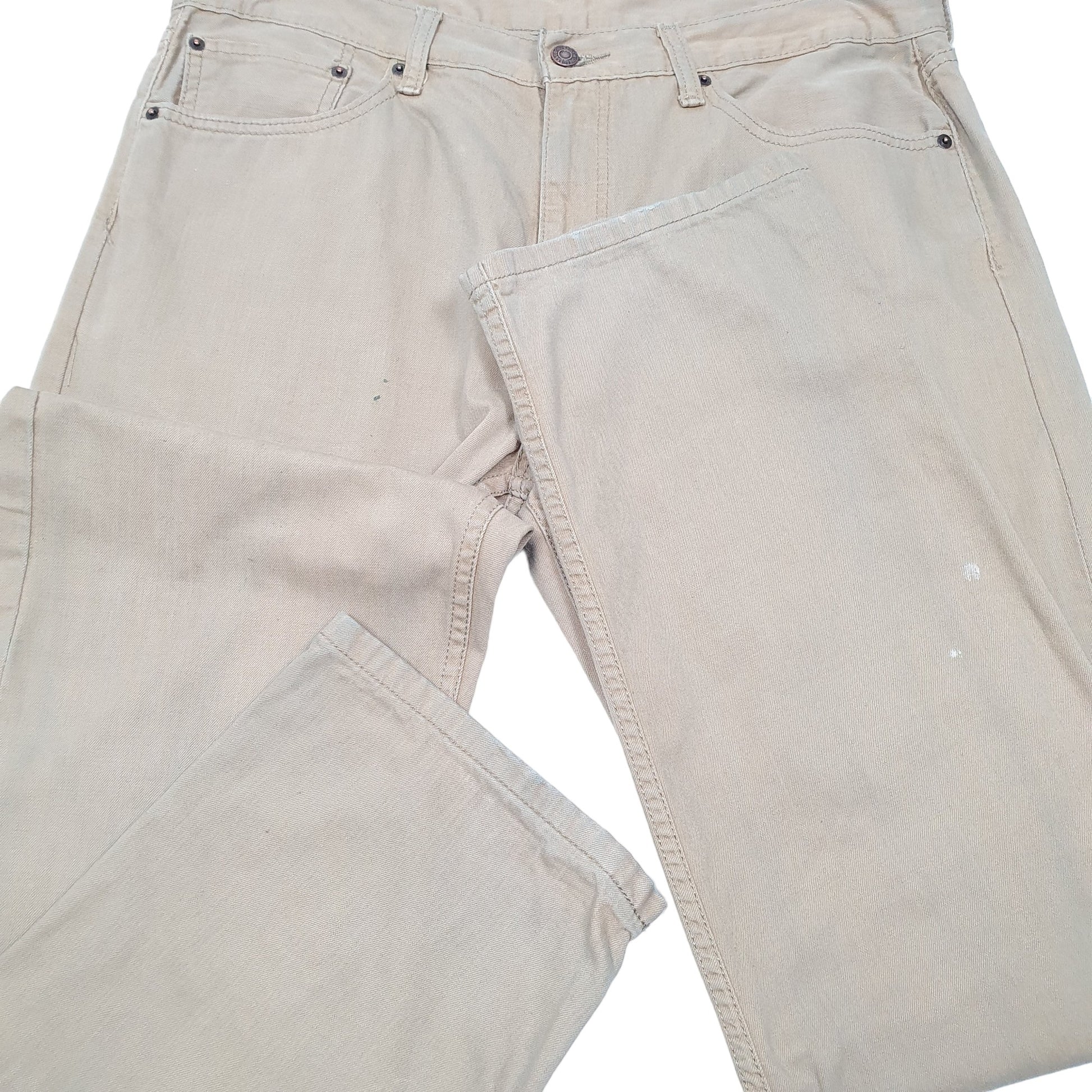 Mens Beige Levis  505 JeansW36 L32