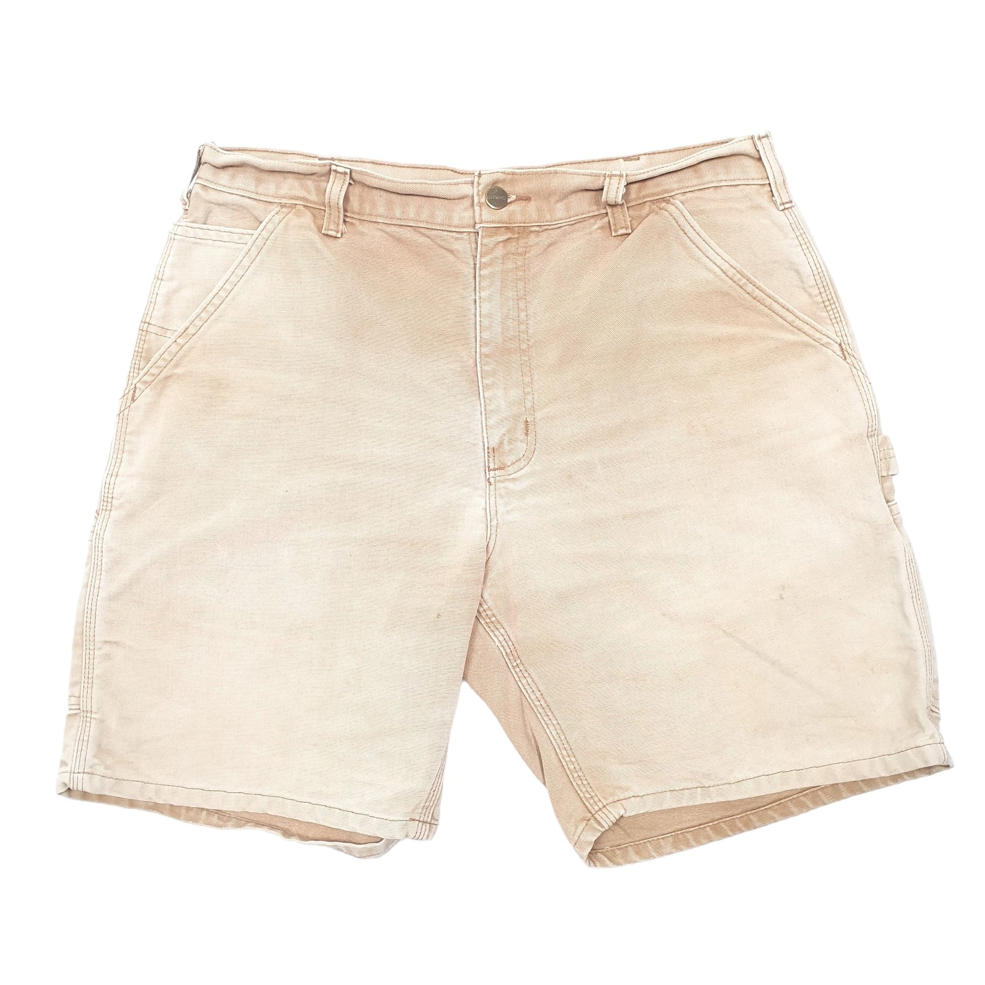 Mens Tan Carhartt Work Wear Carpenter Shorts