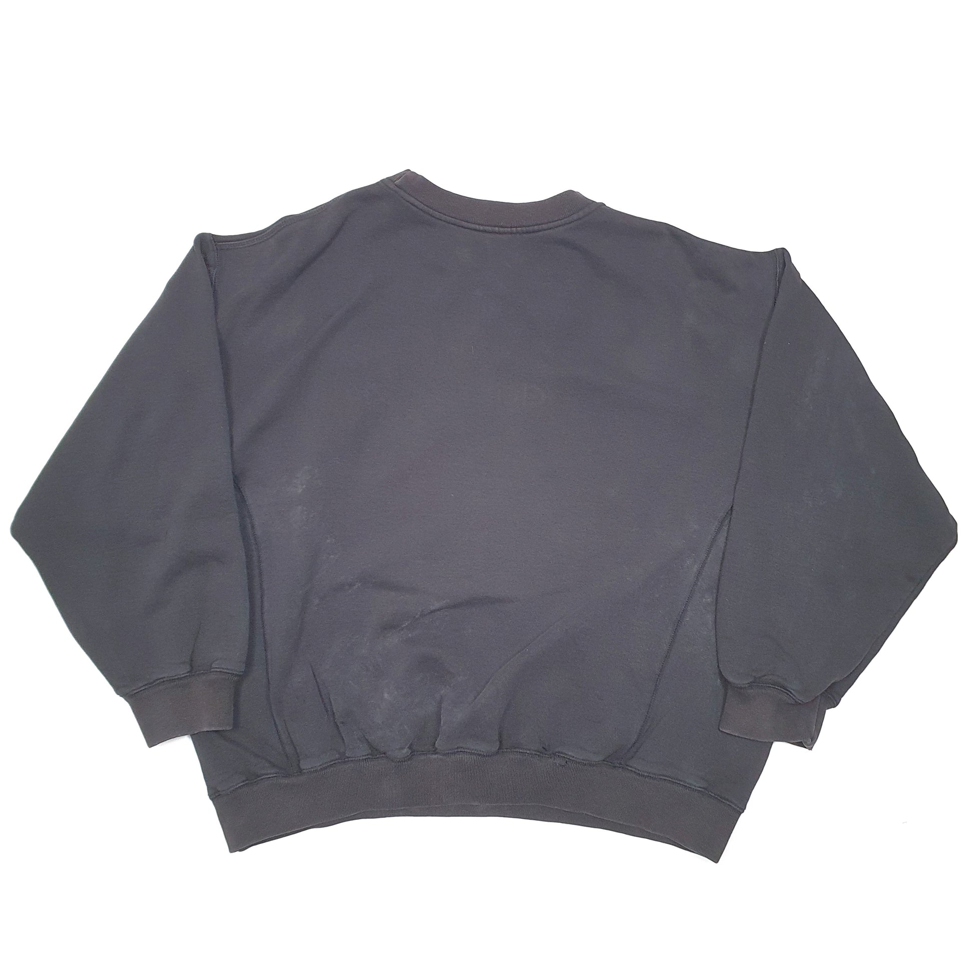 Mens Black Adidas Vintage Crewneck Jumper