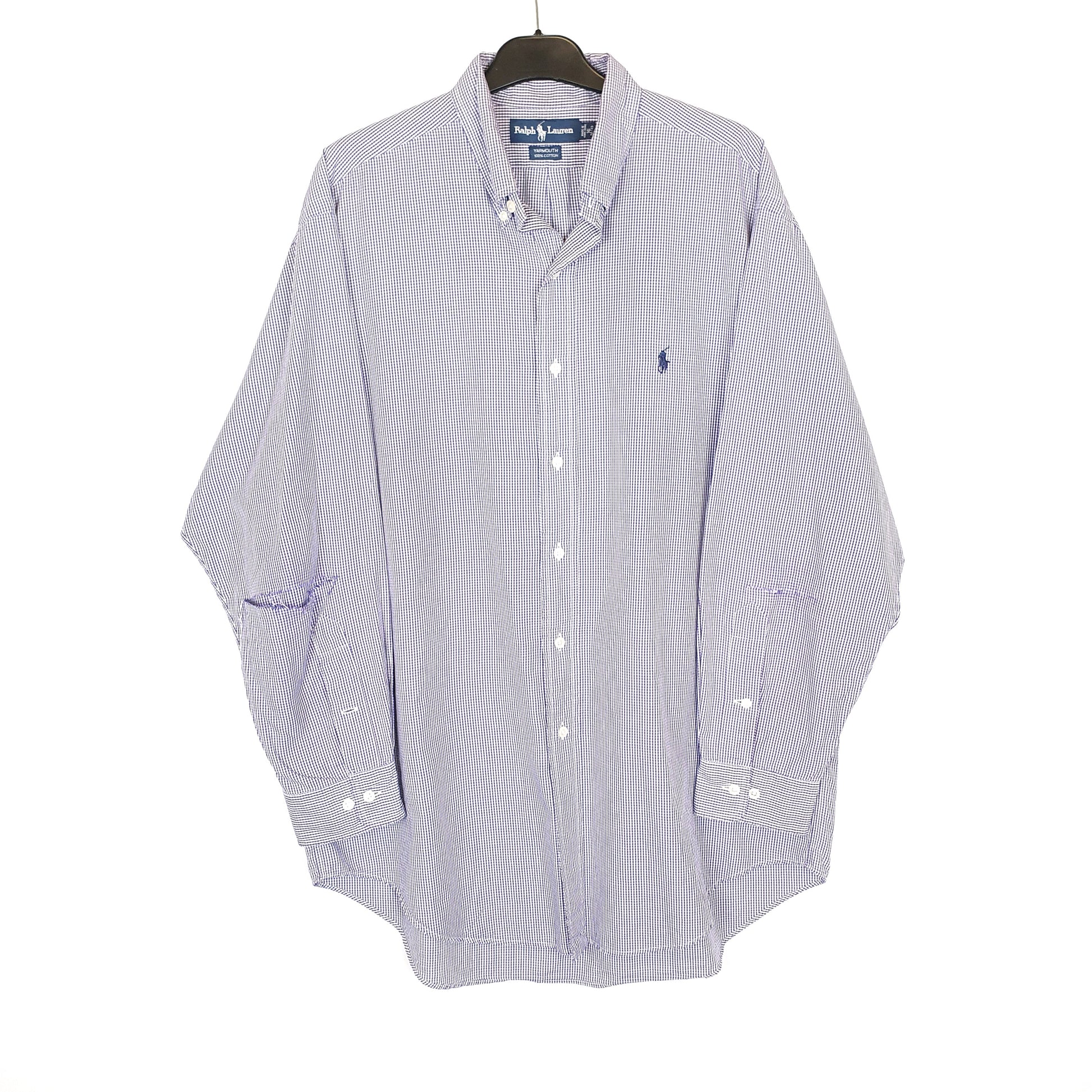 Polo Ralph Lauren Long Sleeve Yarmouth Fit Gingham Shirt Purple