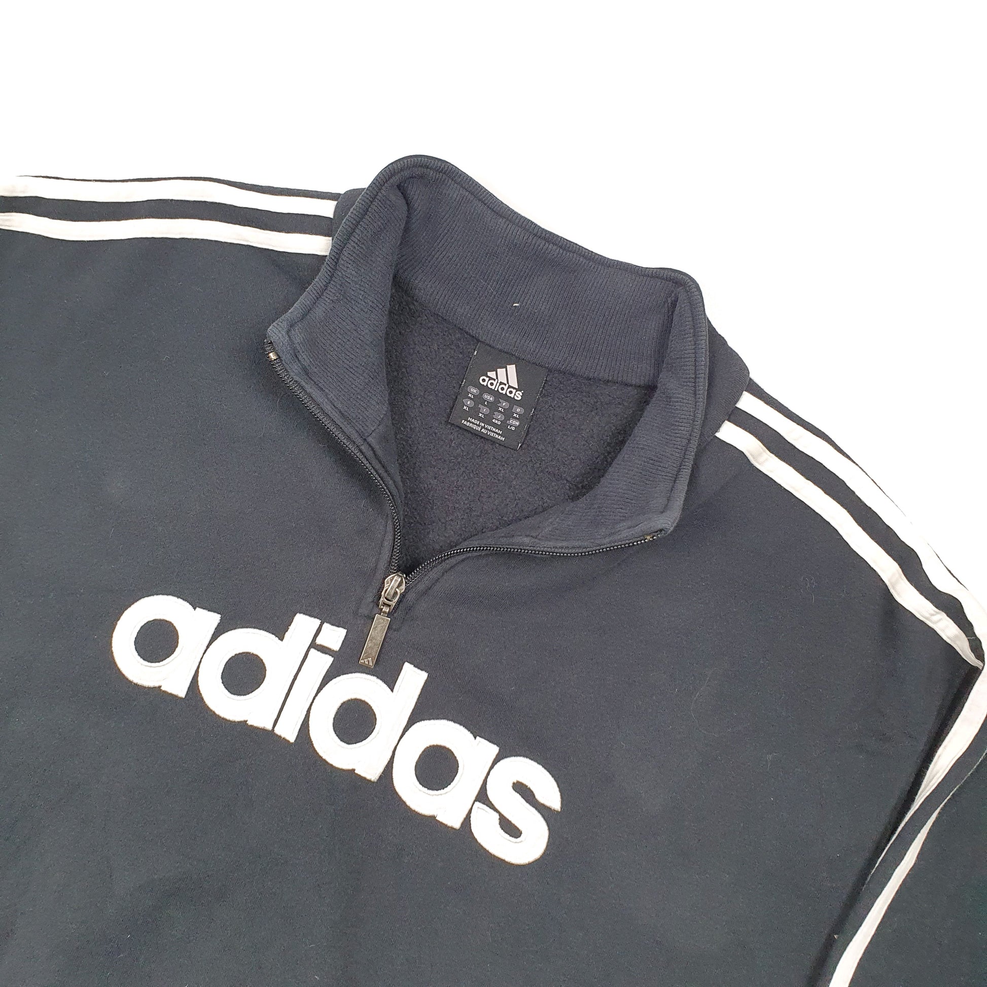 Adidas Spellout Quarter Zip XL Black