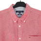 Tommy Hilfiger Short Sleeve Custom Fit Shirt Pink