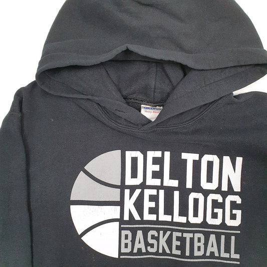 Mens Black Gildan USA College Basketball Hoodie Jumper