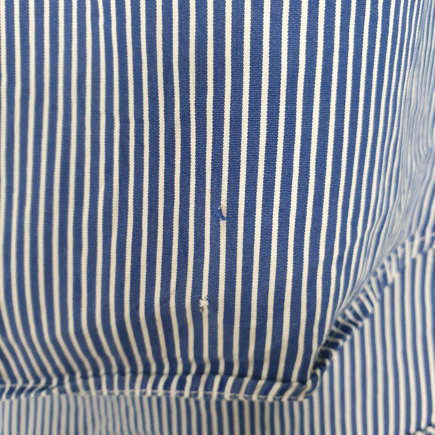 Ralph Lauren Long Sleeve Custom Fit Striped Shirt Blue