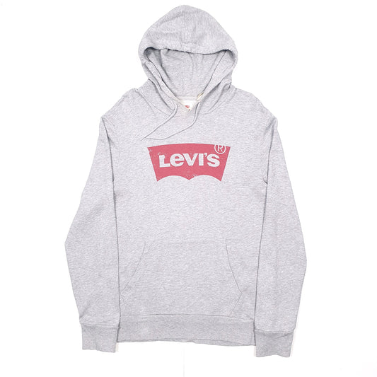 Levis Spellout Hoodie M Grey