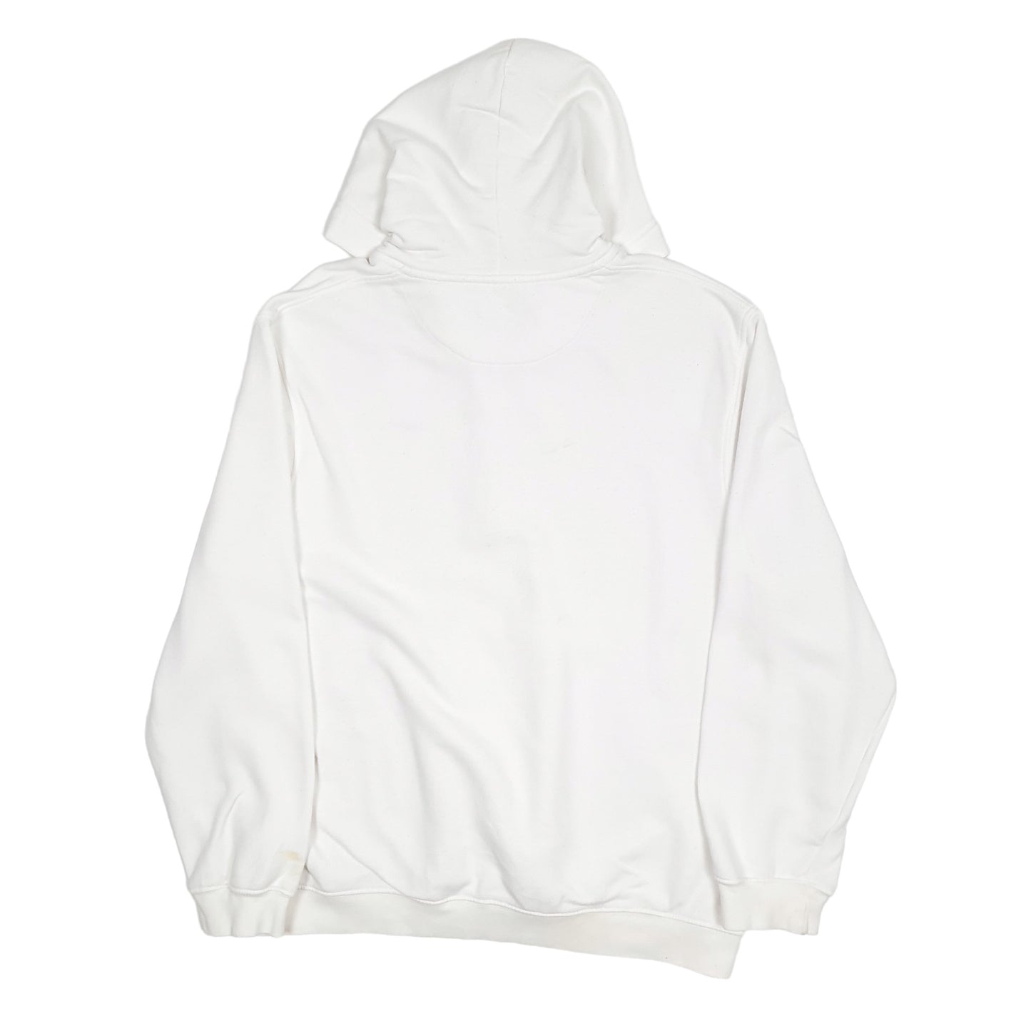 Mens White Nike Vintage 2000s Y2K Quarter Zip Hoodie Jumper