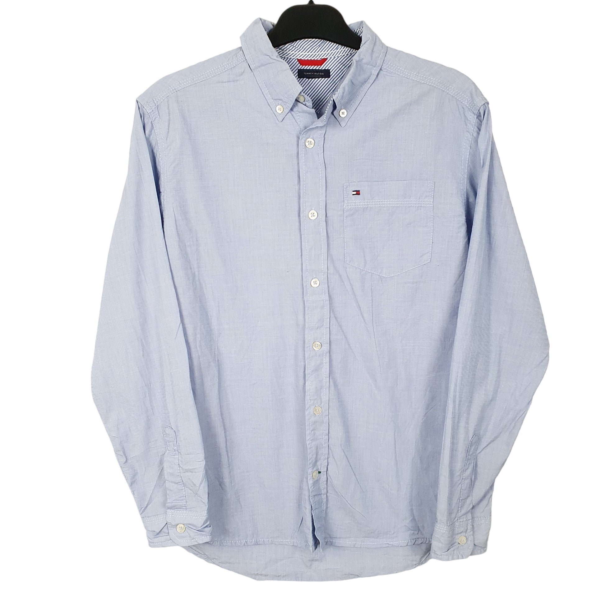 Mens Blue Tommy Hilfiger  Long Sleeve Shirt