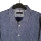 Tommy Hilfiger All Over Print Long Sleeve Regular Fit Shirt Navy