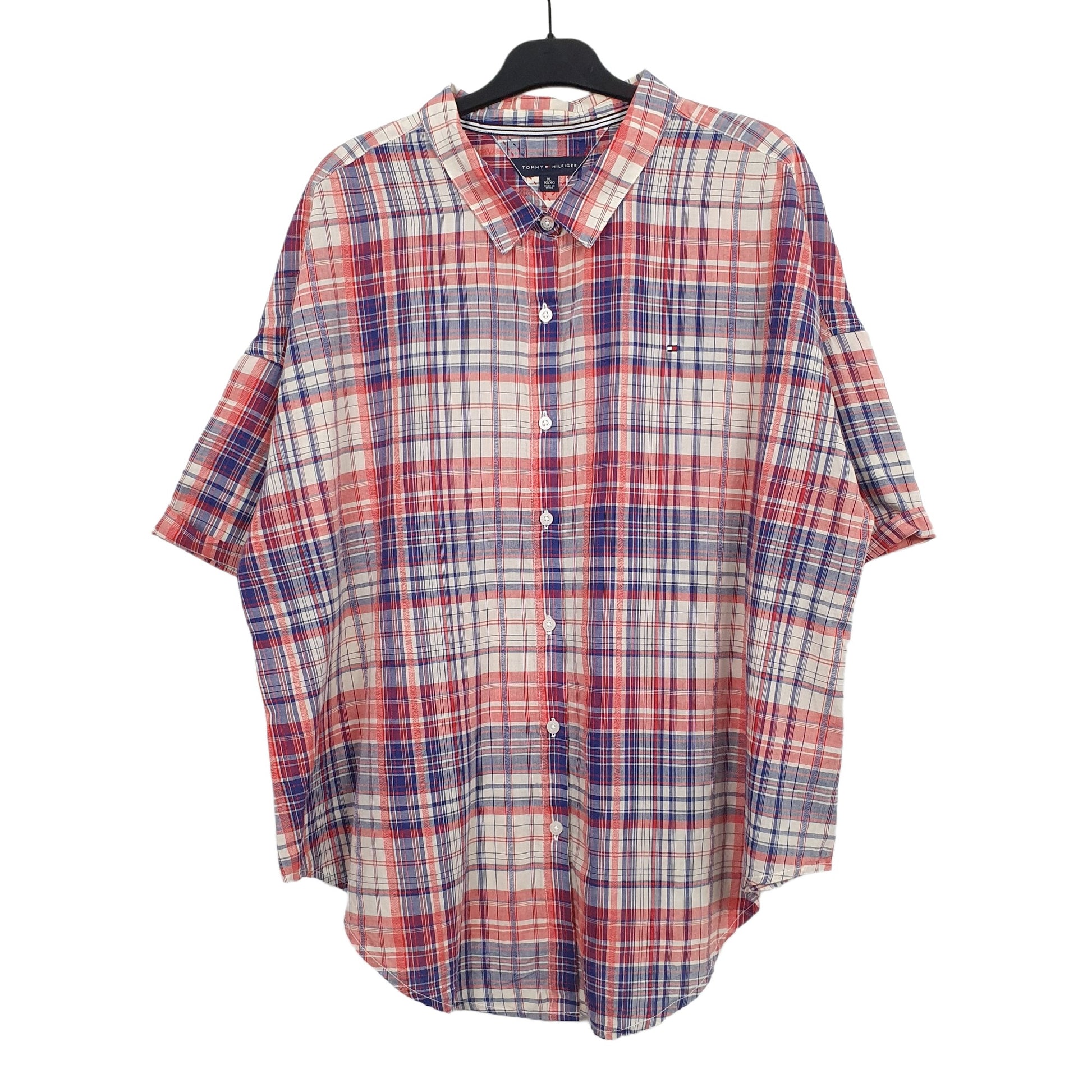 Red Tommy Hilfiger Short Sleeve Shirt