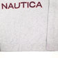 Mens Grey Nautica Spellout Quarter Zip Jumper