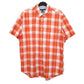 Tommy Hilfiger Short Sleeve Classic Fit Check Shirt Orange