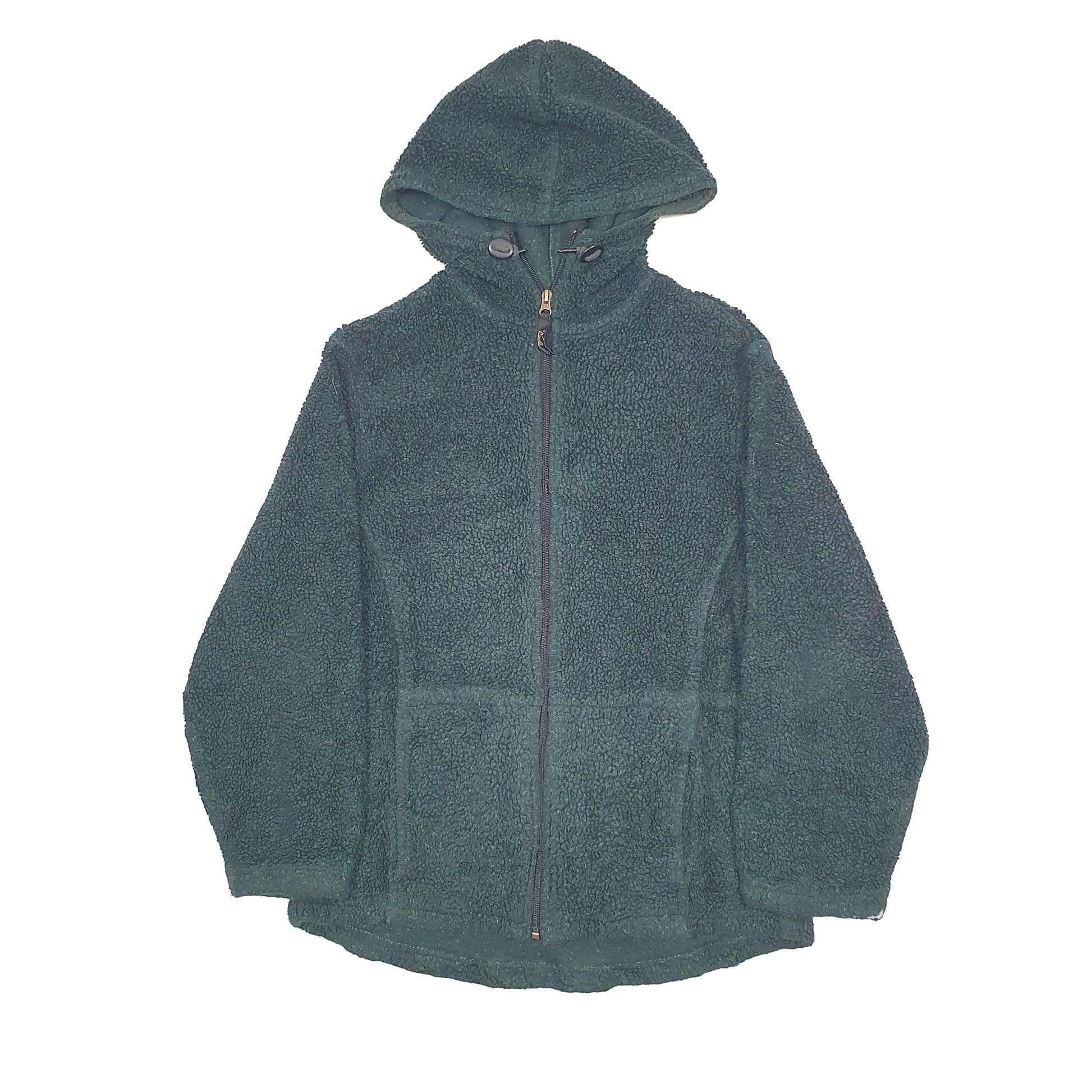 Woolrich 2000's Retro Pile Full Zip Fleece M Green