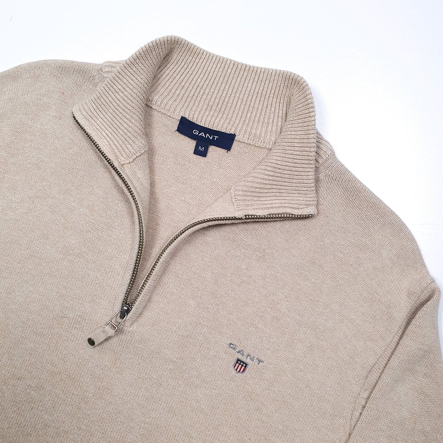 GANT Quarter Zip M Beige
