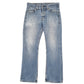 Levis 512 Slim Fit Bootcut Button Fly Jeans UK14 Blue
