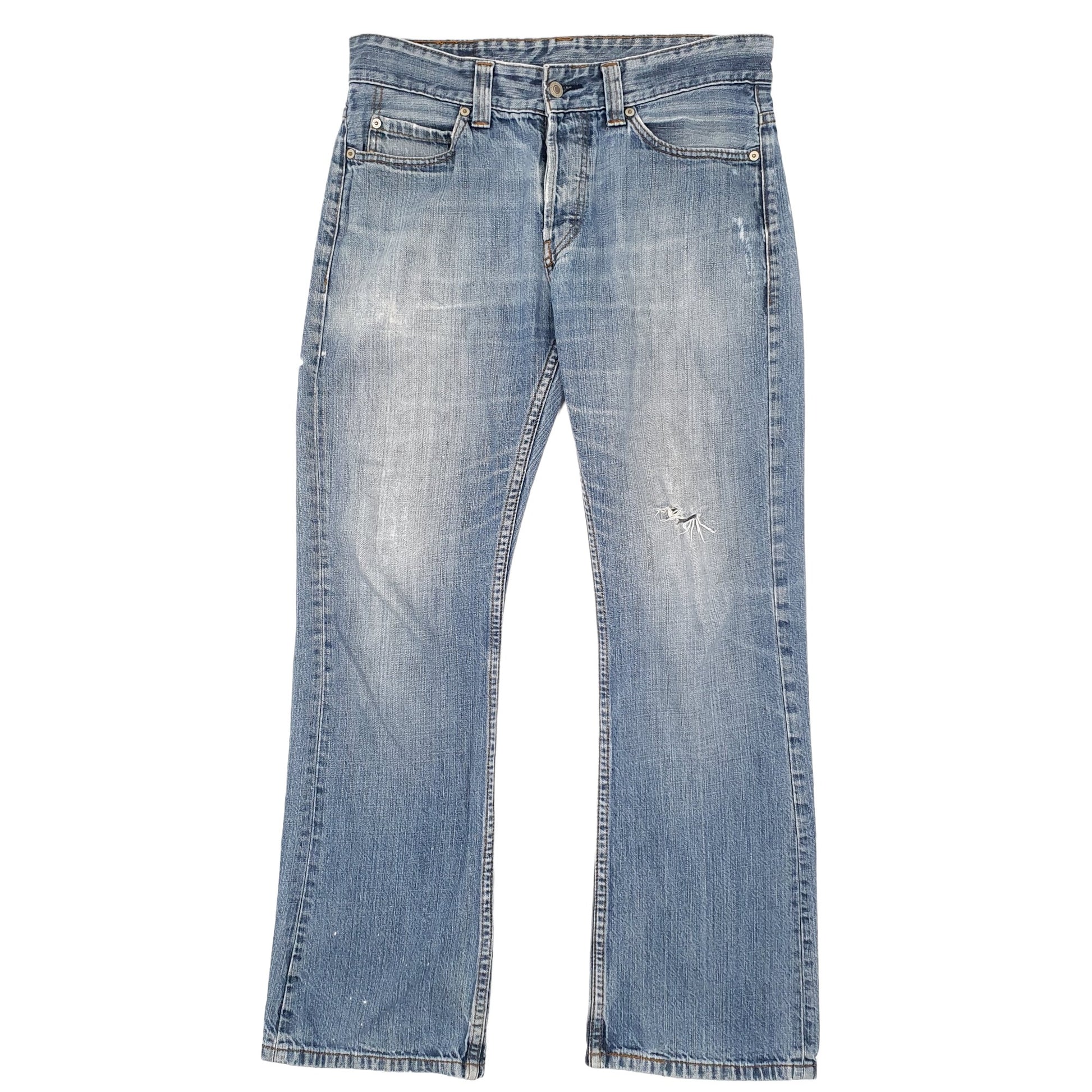 Levis 512 Slim Fit Bootcut Button Fly Jeans UK14 Blue