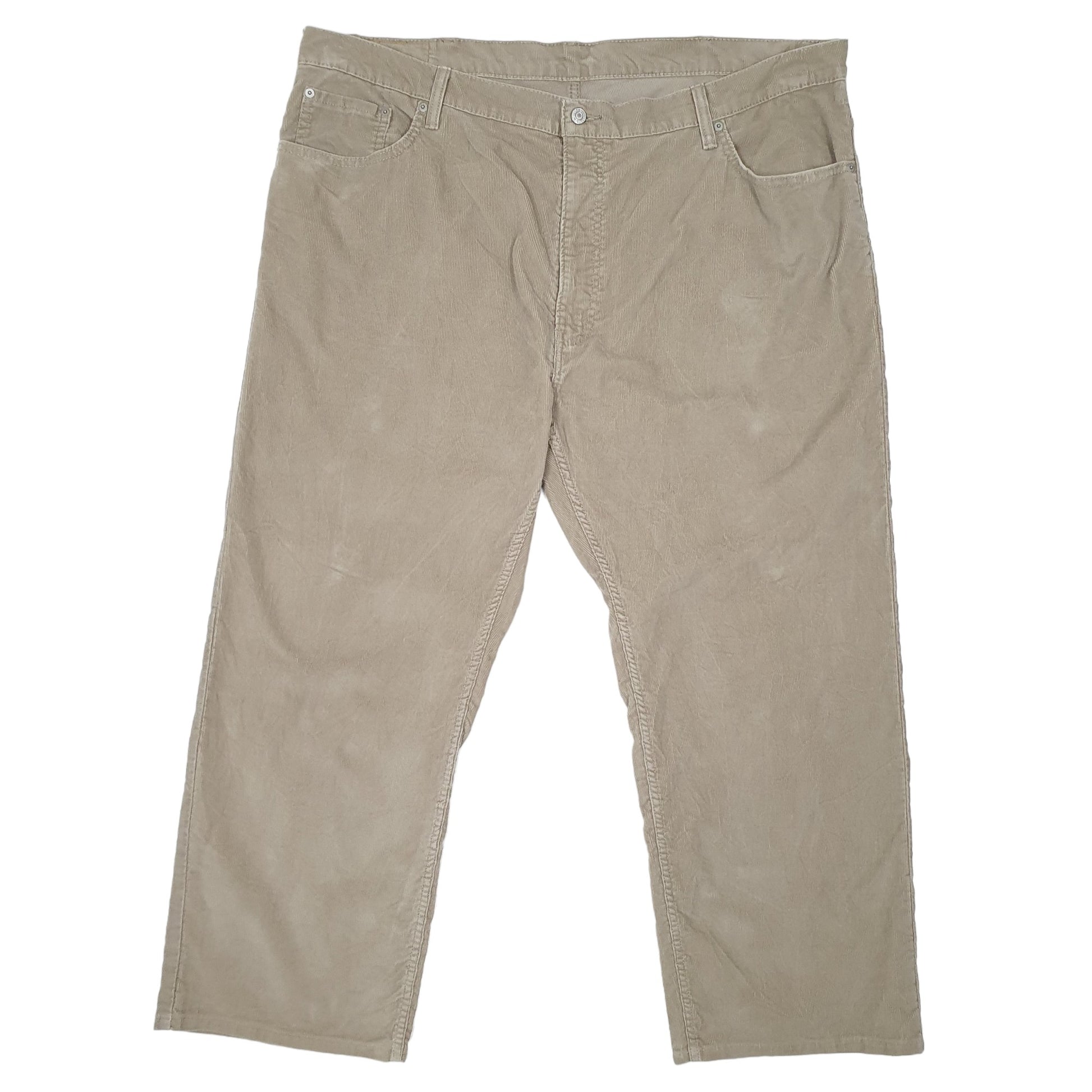 Mens Beige Levis Relaxed Corduroy Trousers