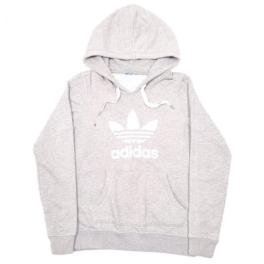 Womens Grey Adidas  Hoodie Jumper